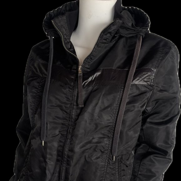 Yishion Black Bomber Jacket - Picture 1 of 9